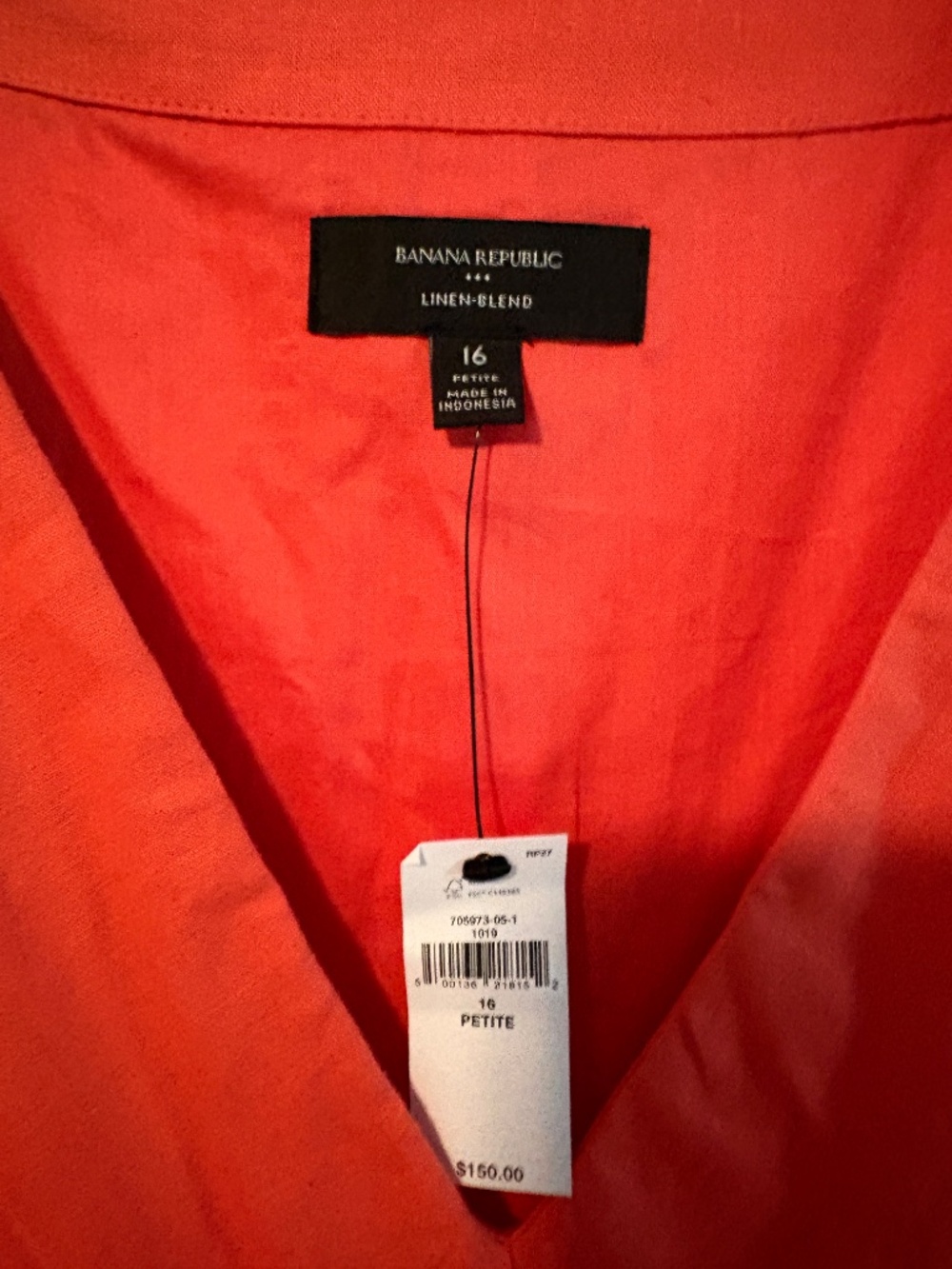 NWT Banana Republic Factory Linen Dress 16 Petite - Picture 3 of 7